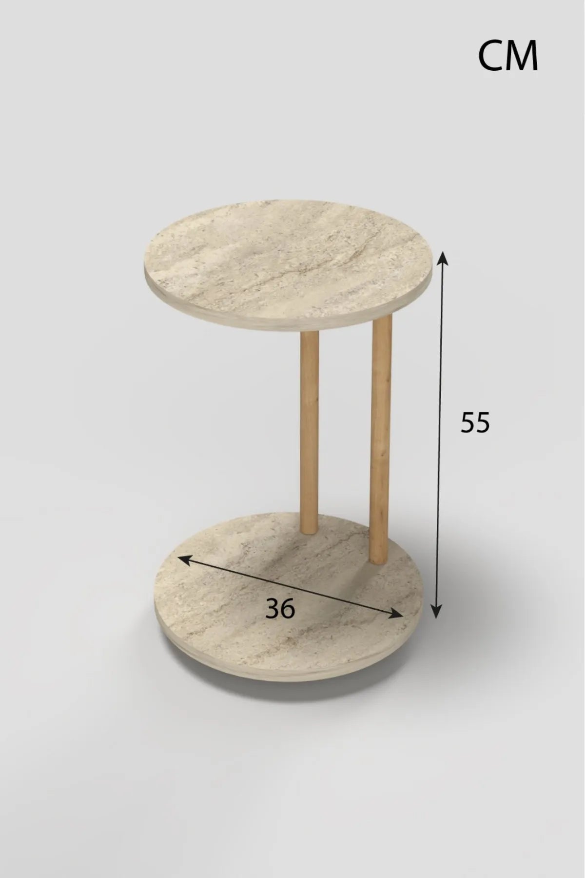 DESENGO Travertin Salongbord