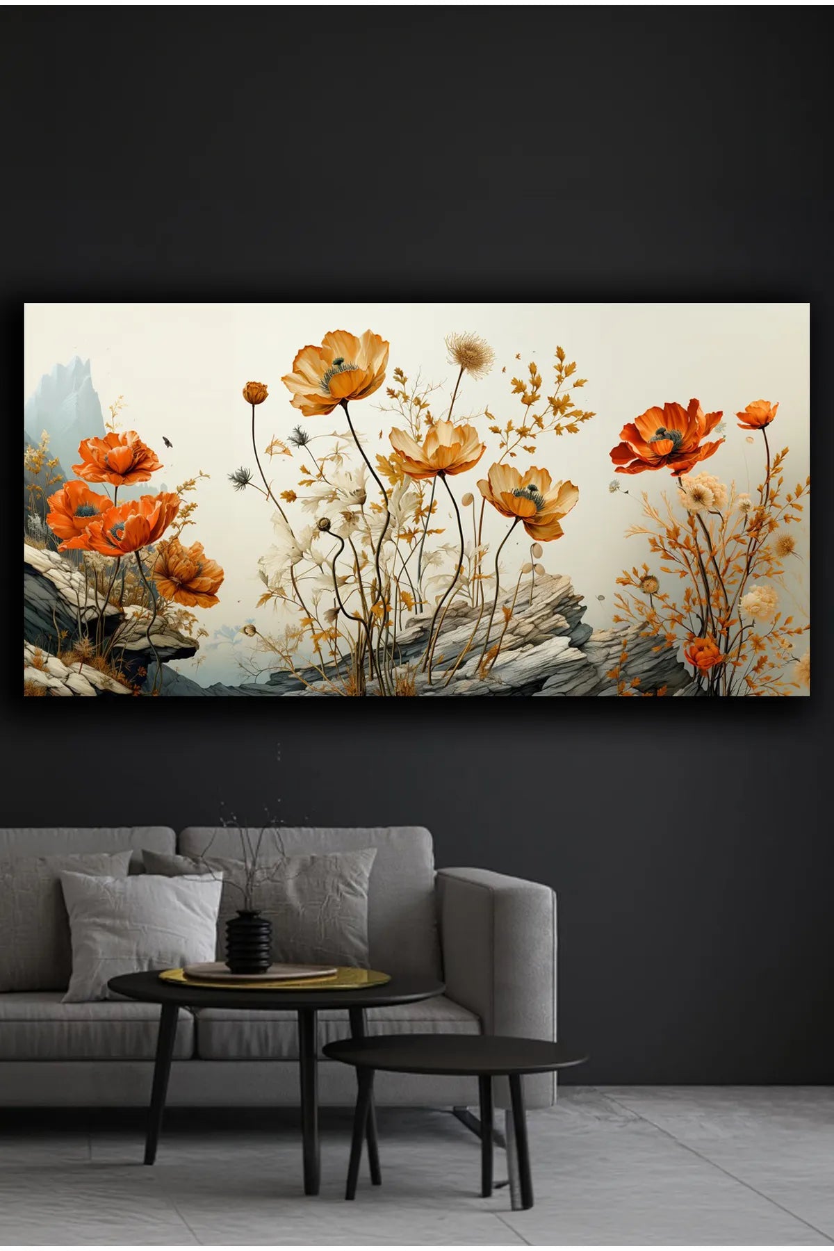 TRADE AYS Orange Blossom – Dekorativt Lerretstrykk med Appelsinblomster