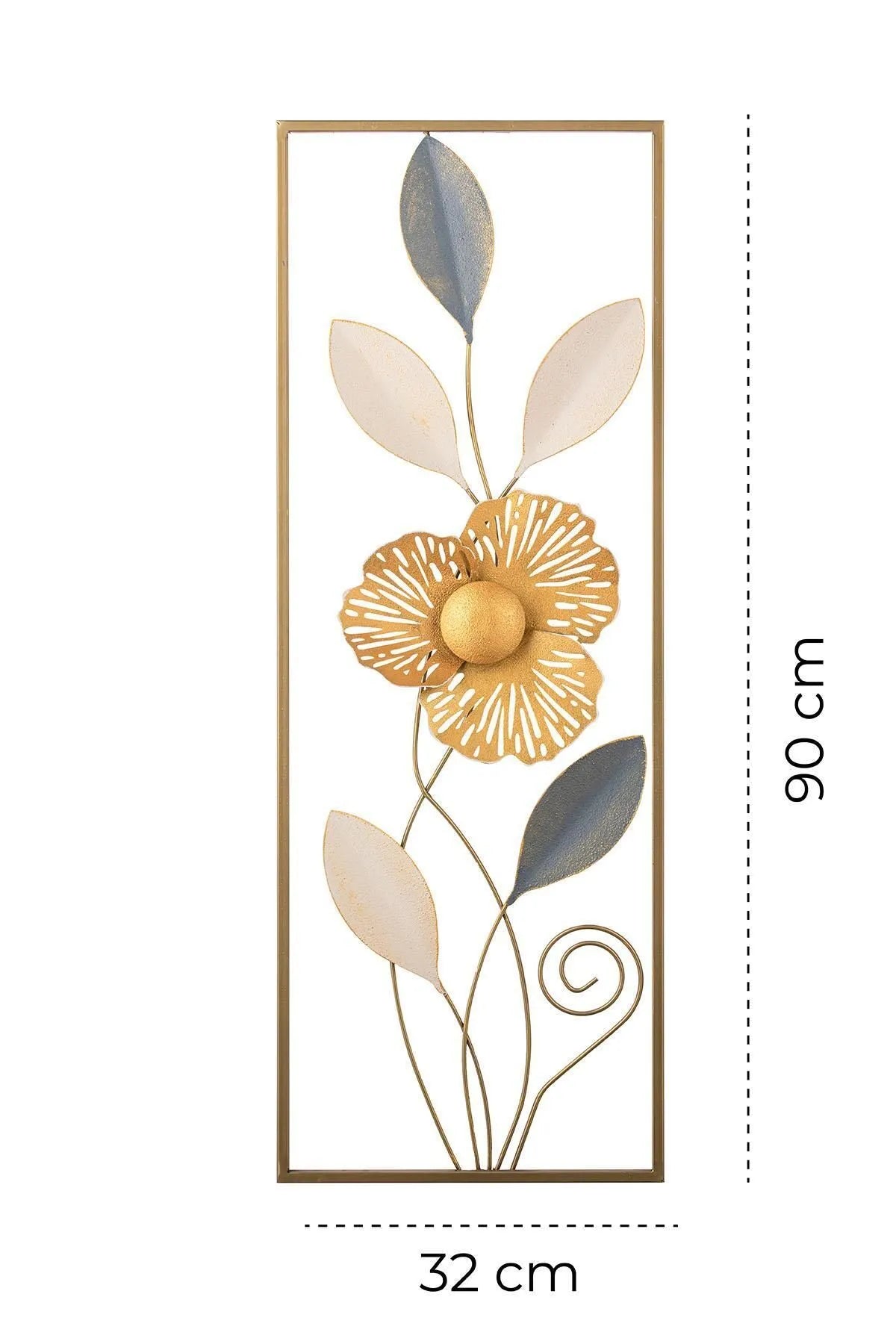 Doreline Doreart Orchid Metallveggtablå – Elegant Blomsterdekor for Hjem og Kontor