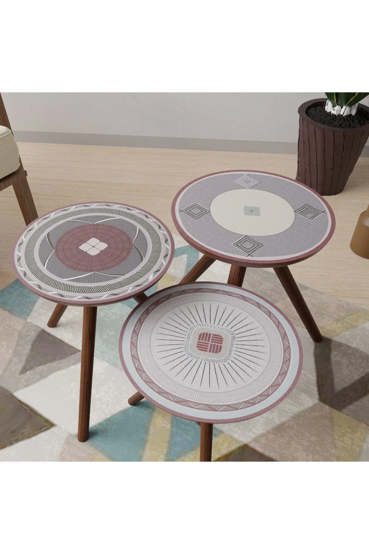 HO27 Zigon Bordsett med Gratis Veggkunst