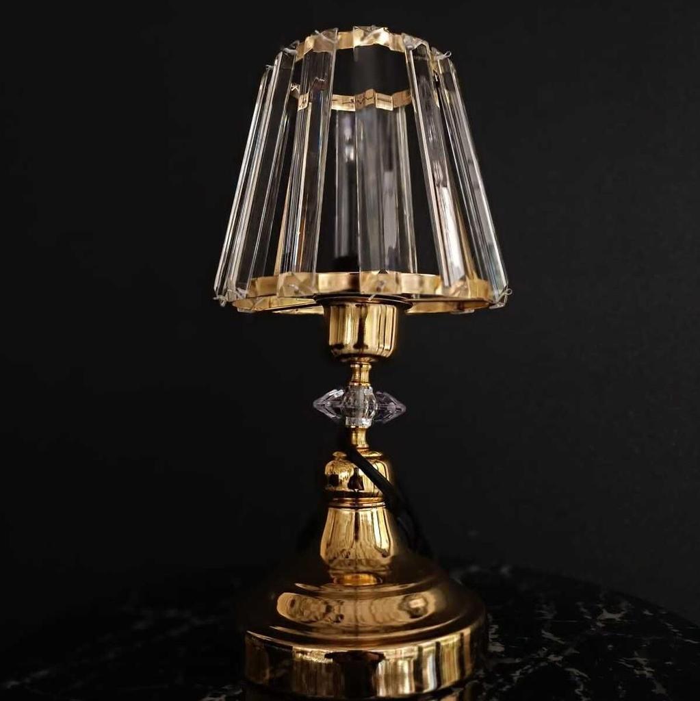 Sett med 2 Crystal Diamond LED-bordlamper – Batteridrevet og Bærbar