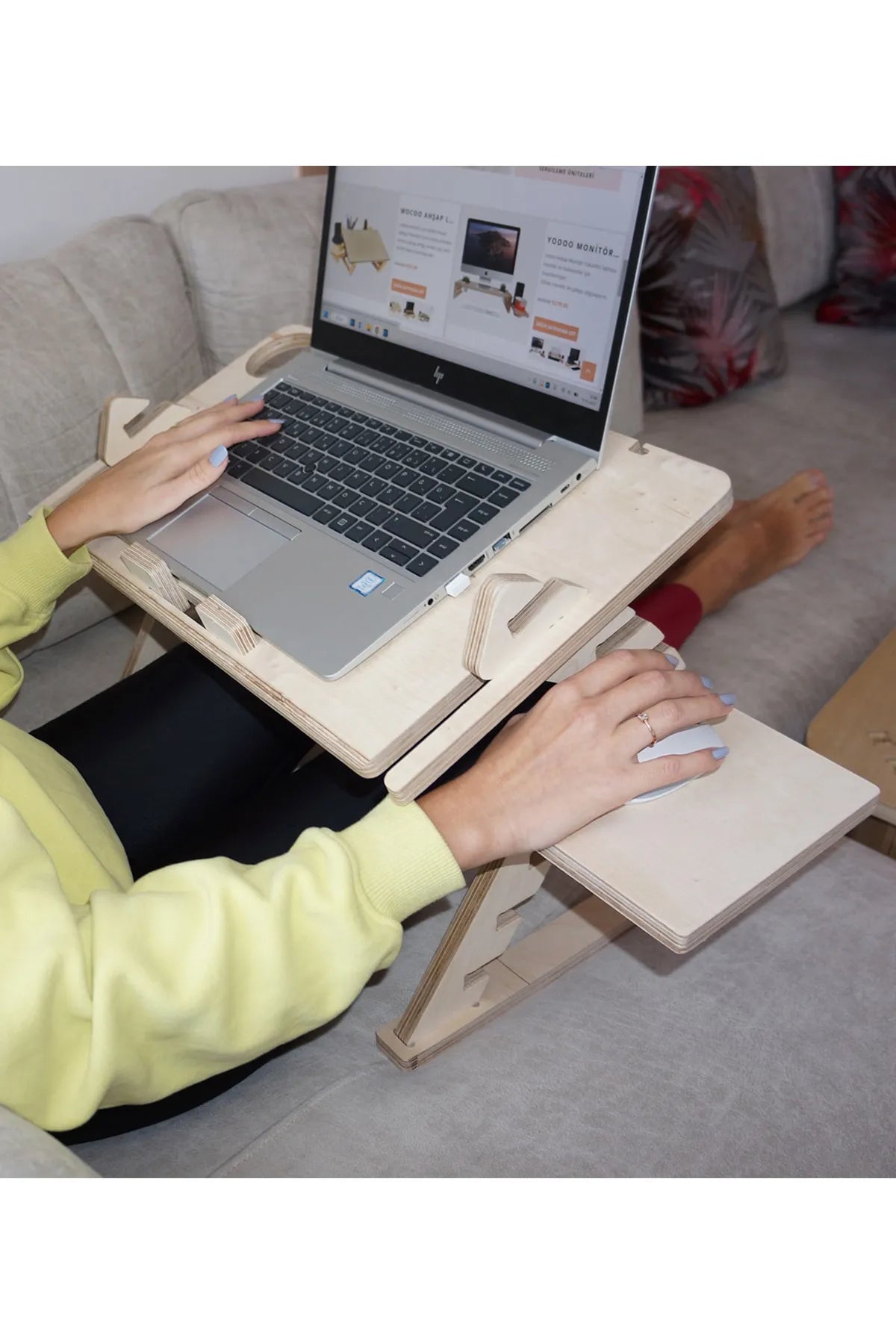 TUFETTO Rappu Justerbart Laptopstativ – For Optimal Arbeidskomfort