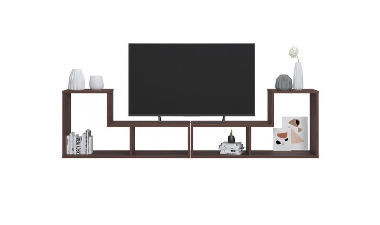 RUUM STORE BY DOĞTAŞ Legon TV-benk – Bokhylle & Salongbord i Valnøtt (RT4-289)