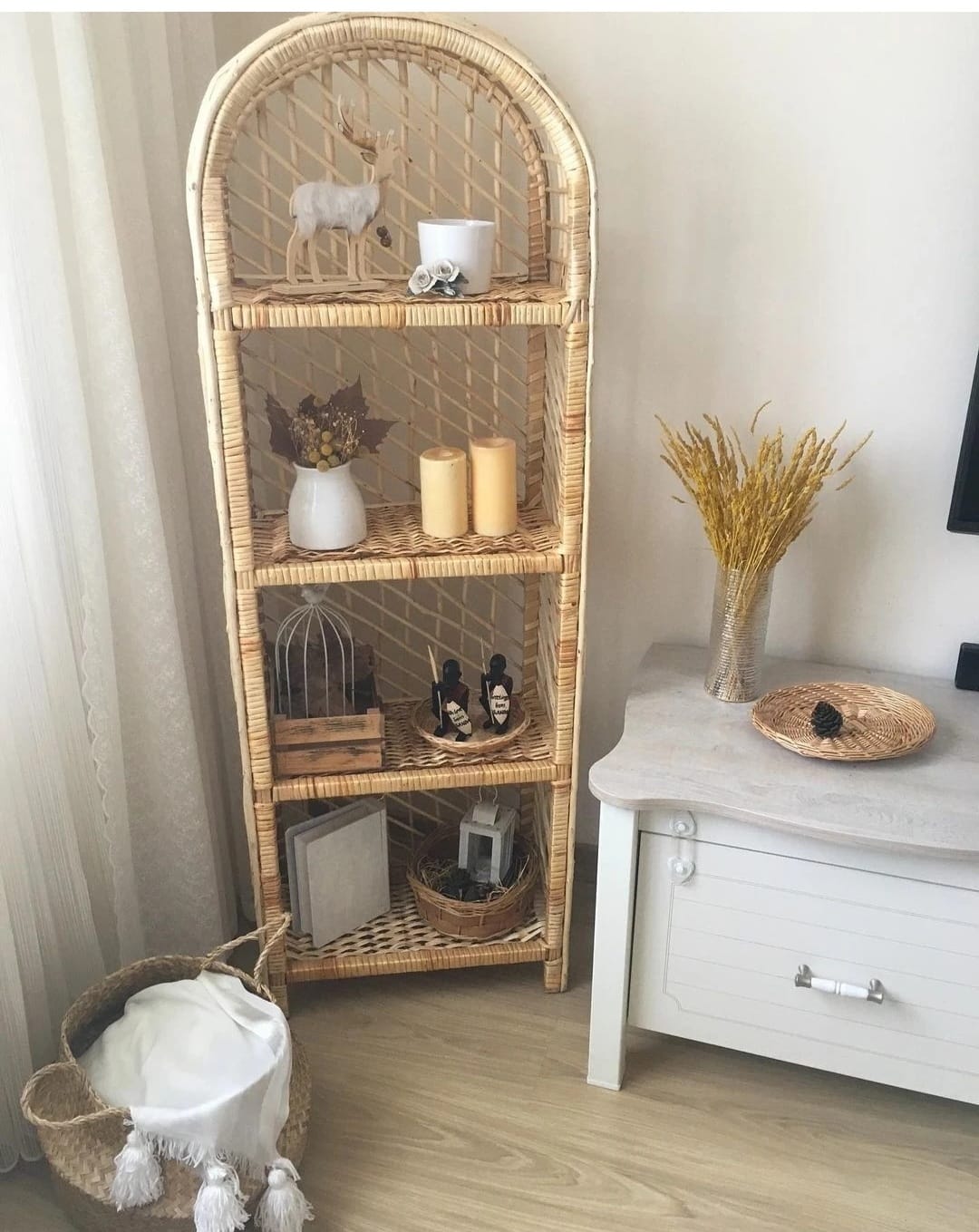 Håndvevd Kurvhylle 147cm