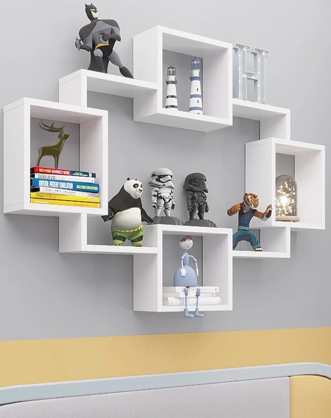 Mobilanka Šoko Vegghylle – Dekorativ Bokhylle i Hvit