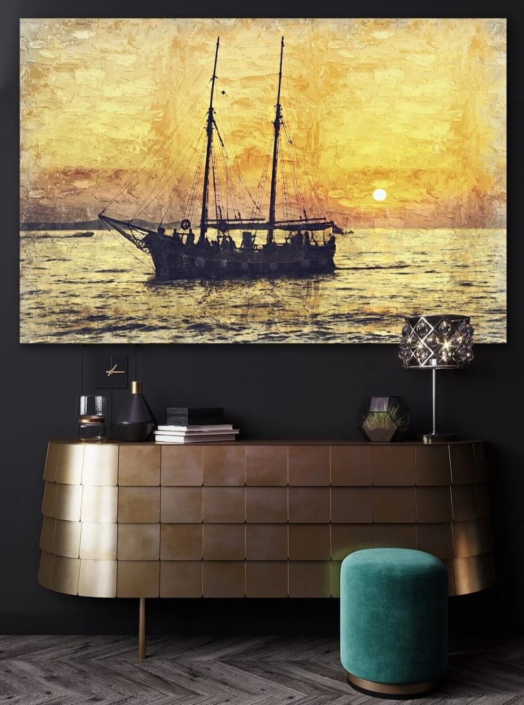 Sliten Sjømann Lerretbilde 70x100 – Unik Veggdekorasjon | Høy Kvalitet Kunst for Hjemmet