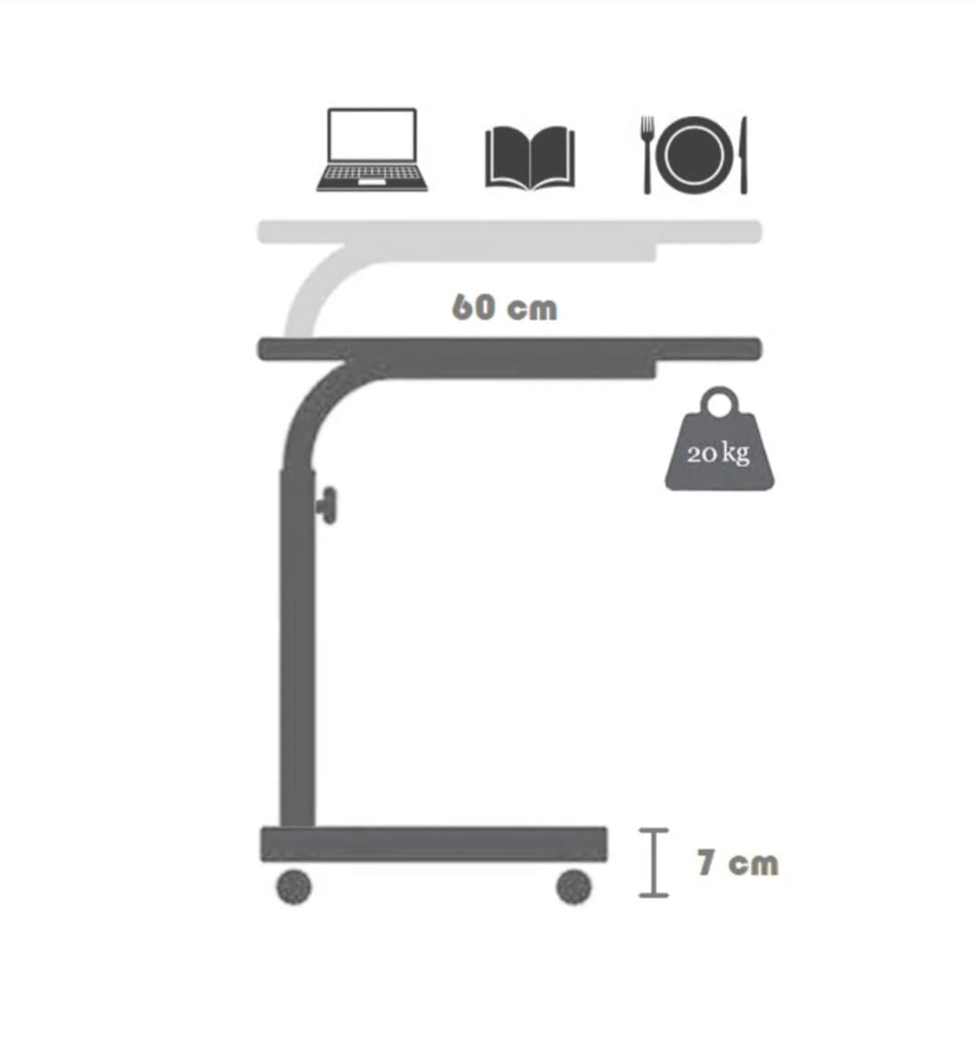 Justerbar PC- og serveringsstativ