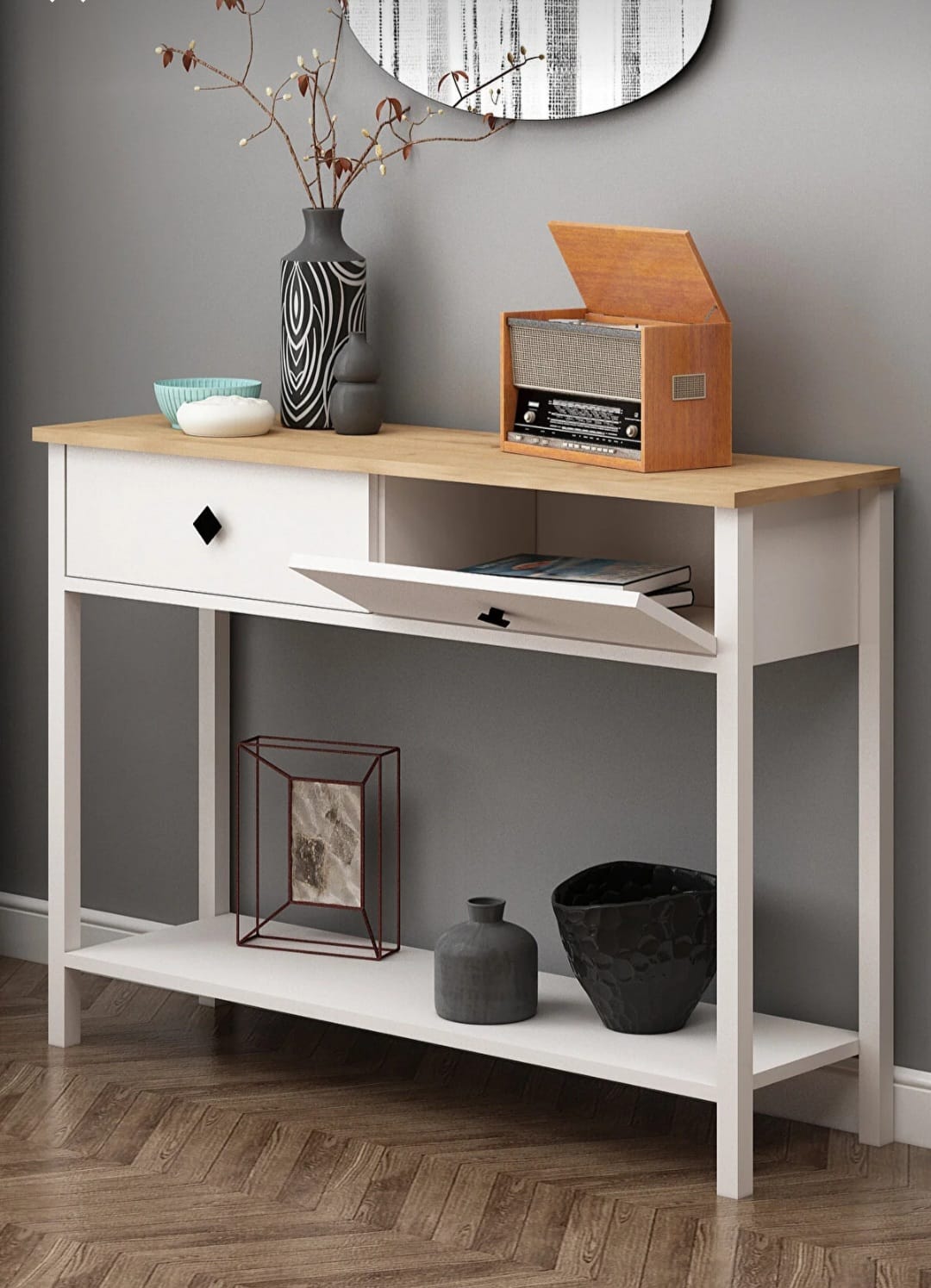 Avmpark Remy Dresuar Hvit