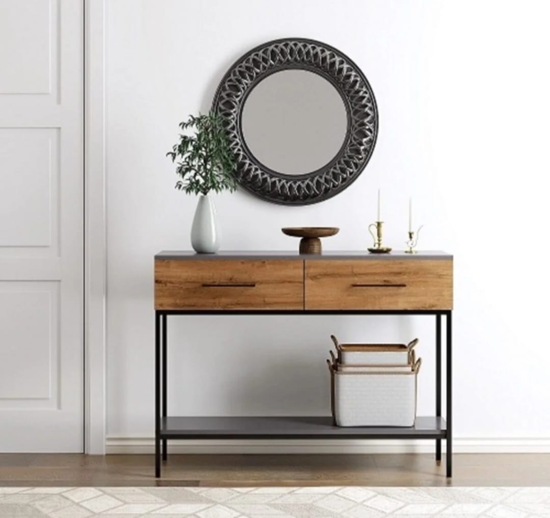 "FURMET Modulær - Volga med 2 skuffer og hyller Kommode"