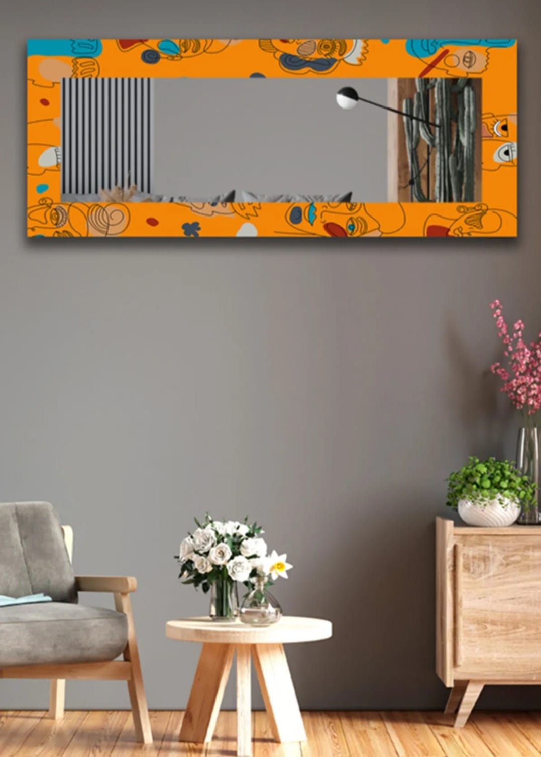 Minimal Enjoy Dekorativ Heltkroppsspeil 150x60cm – Moderne Veggspeil for Hjemmet