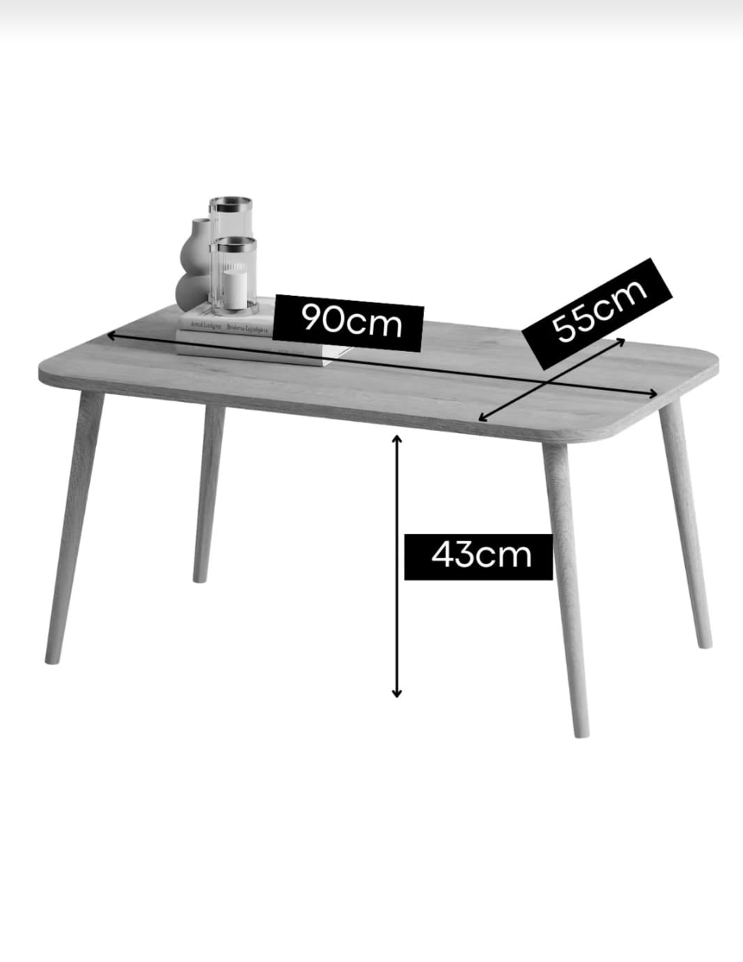 Monte Soul Salongbord – Moderne Bord med Bøketre Ben