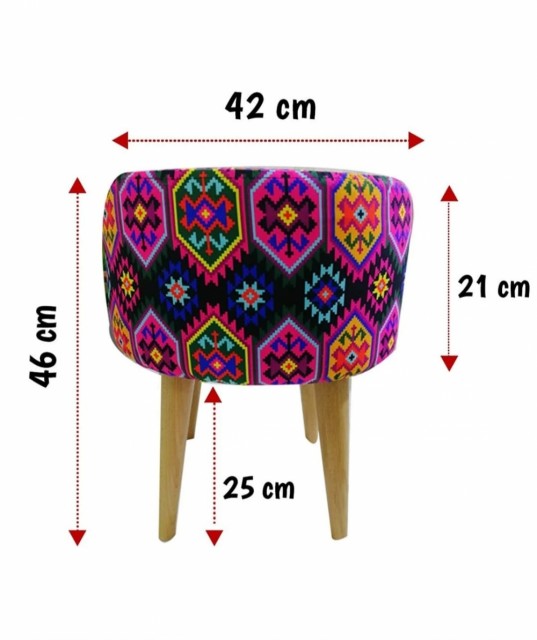 Etna Agnbøk Footed Komfortabel multi-Purpose puff