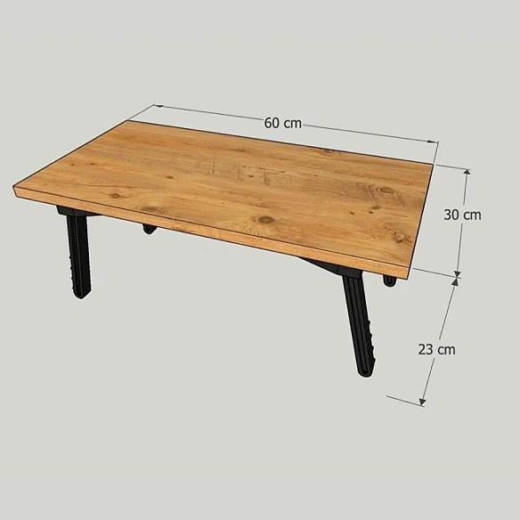 Sammenleggbar Laptop Skrivebord Study Bed Breakfast Bord 60x30 cm