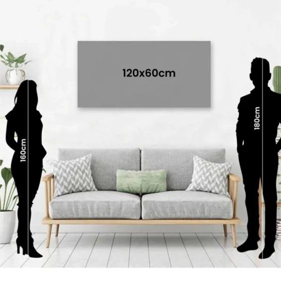 Dekorativt abstrakt gylne fisker og tre Surrealistisk lerrets veggmaleri