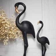 Flamingodress svart og gull (45x17 og 32x10 cm)