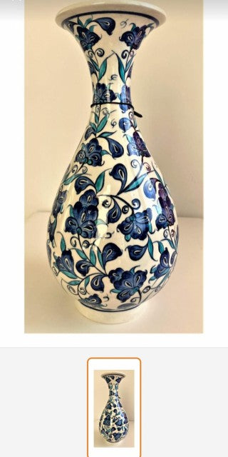 Flis Håndlaget vase 30 Cm