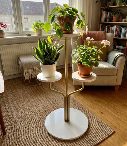 Fec/Dekorativt Sidebord og Blomsterbord – Elegant Plantestativ for Stue