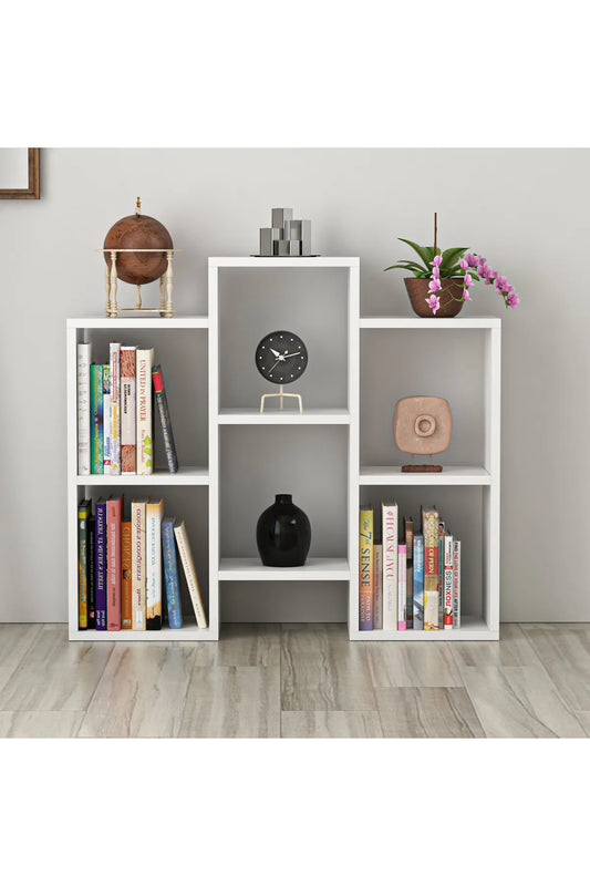 Eco Room Platan Bokhylle – Hvit | 75×22×85 cm
