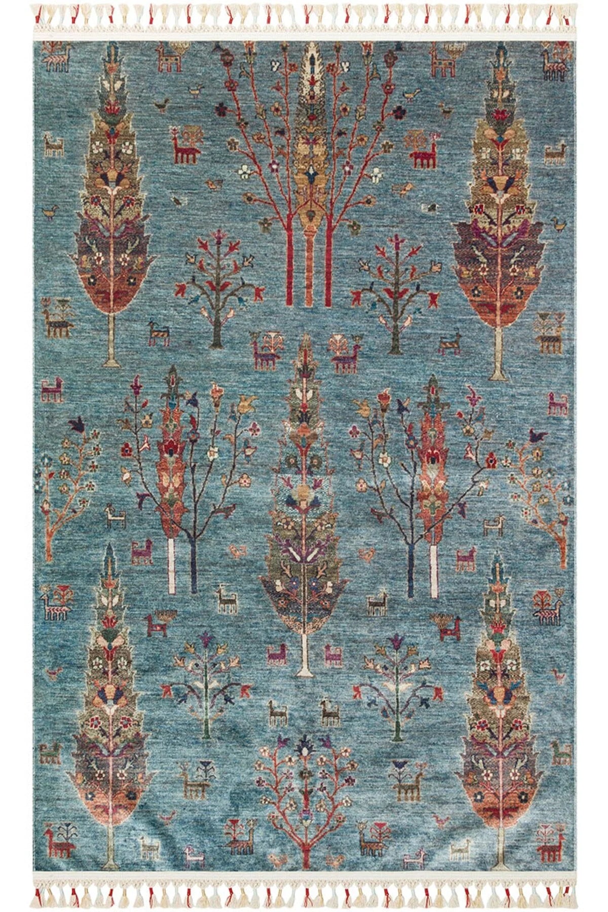 Cool Carpet Vintage 09 Aqua Antique Pattern Maskinvaskbart teppe