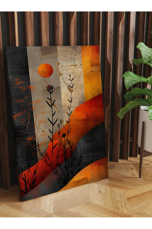 DESİGN Moderne Lerret Kunstverk med Blomster | 1 Delt | Uten Ramme