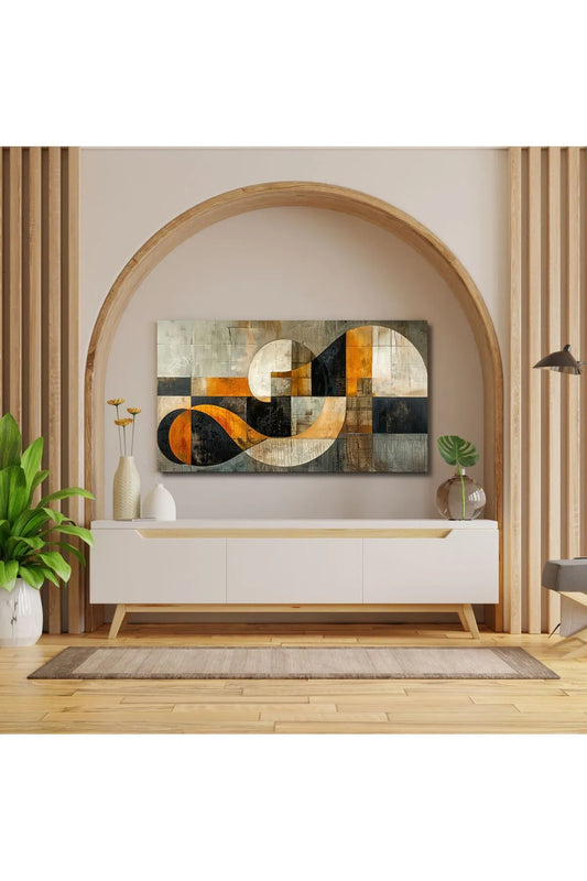 Generel Brands- Moderne Geometrisk Lerretstrykk for Veggen