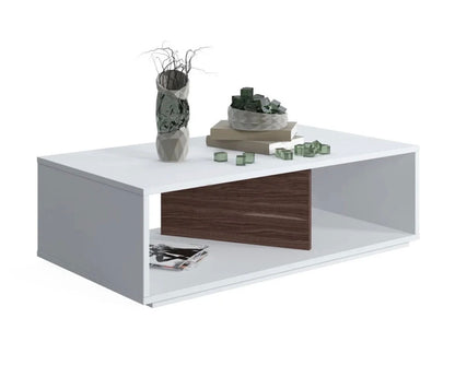 Ruum Store By Doğtaş Cury Salongbord – Hvit &amp; Valnøtt 110 cm