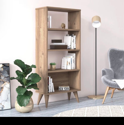 RUUM STORE BY DOĞTAŞ Soho Smal Bokhylle med Skap – Eik (RT4-122)