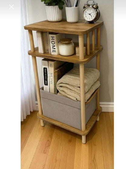 Hesa 7-Dressuar i Furu-Design – 1-Hylle, Tre, Monter Selv | Dekorativ Oppbevaringsbord