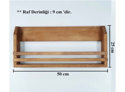 Kütük Shop 3 Montessori Bokhylle for Barn – Vegghylle i Tre (1 Hylle) | Skandinavisk Design