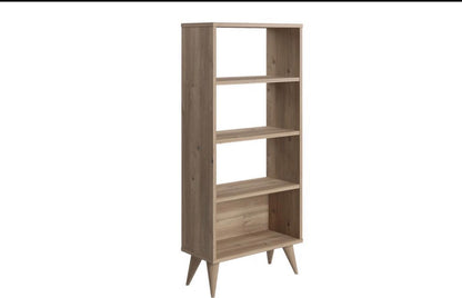 RUUM STORE BY DOĞTAŞ Soho Smal Bokhylle med Skap – Eik (RT4-122)