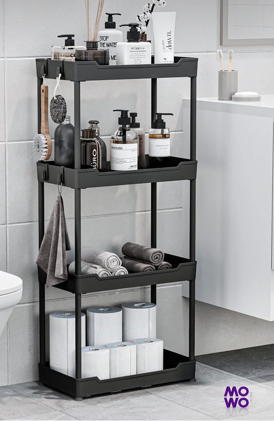 Mowo Home-2 Multihylle med 4 etasjer – Organisering for bad og kjøkken