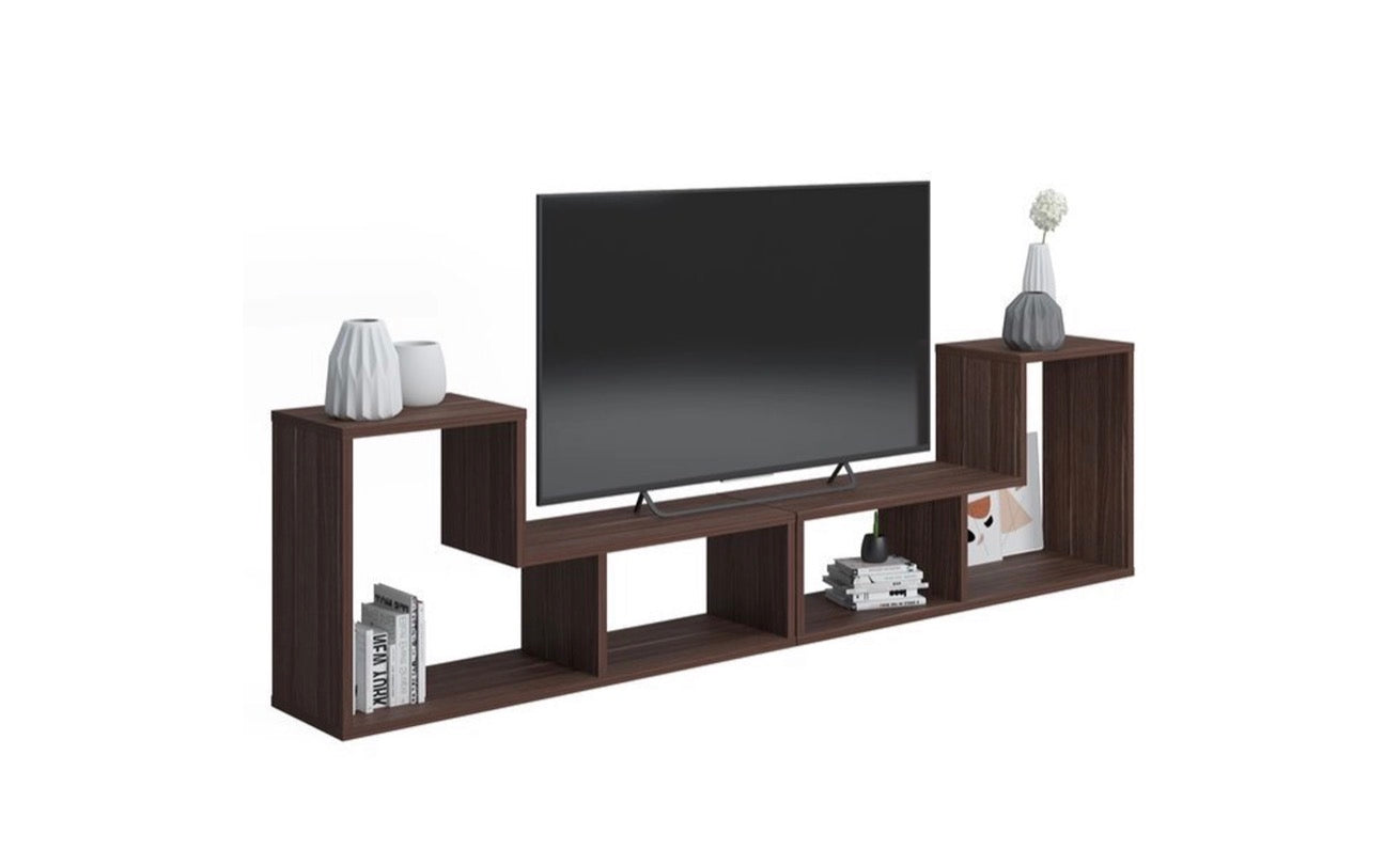 RUUM STORE BY DOĞTAŞ Legon TV-benk – Bokhylle &amp; Salongbord i Valnøtt (RT4-289)