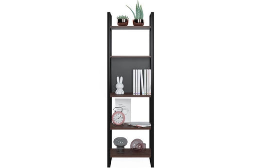 RUUM STORE BY DOĞTAŞ Meta Smal Bokhylle 160 cm – Metall &amp; Valnøtt (RT4-206)