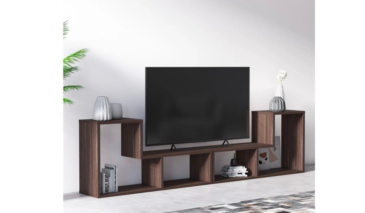 RUUM STORE BY DOĞTAŞ Legon TV-benk – Bokhylle &amp; Salongbord i Valnøtt (RT4-289)