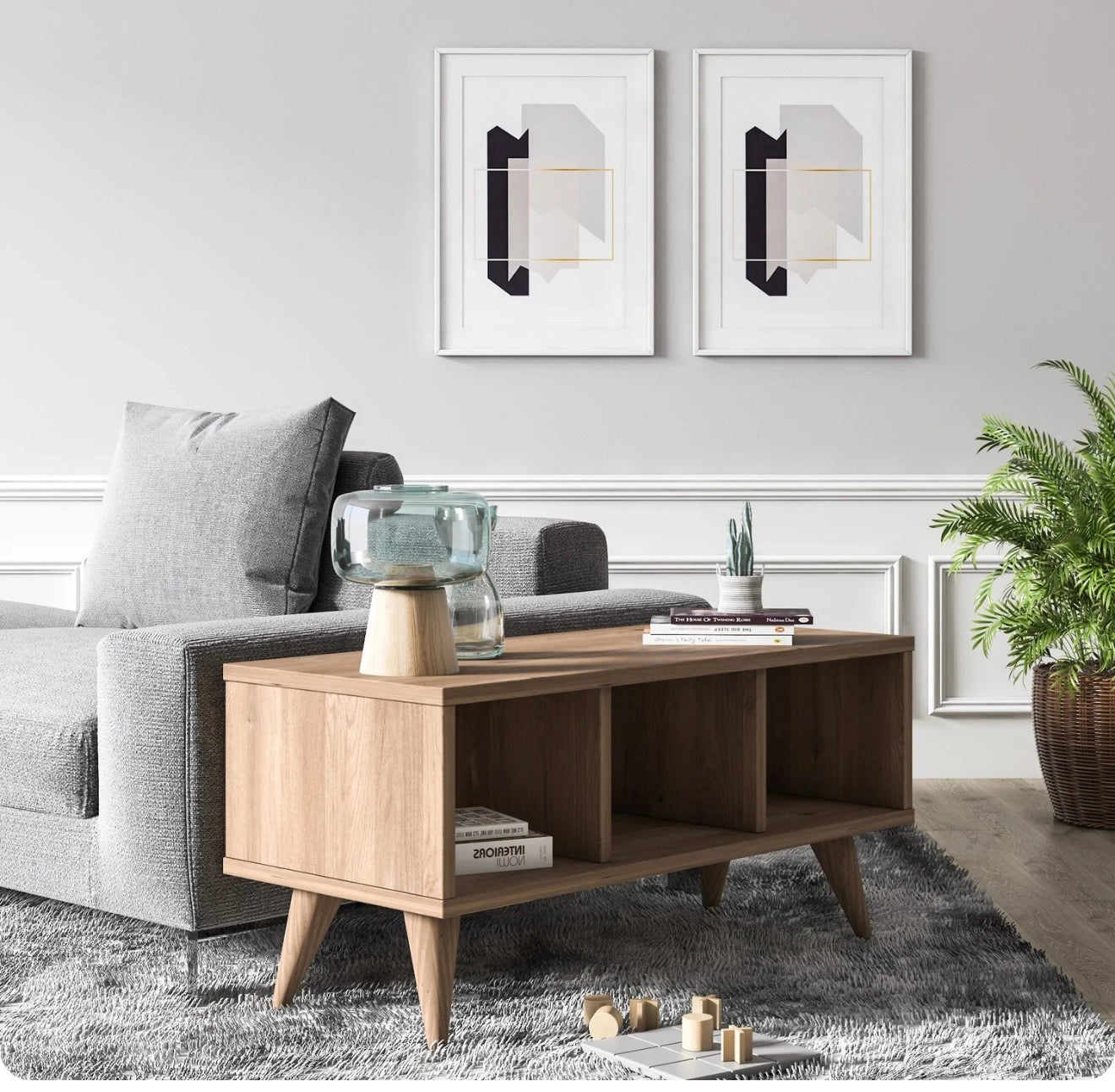 Ruum Store by Doğtaş Nona – Sofabord med Tre Rom i Valnøtt (RT4-292)