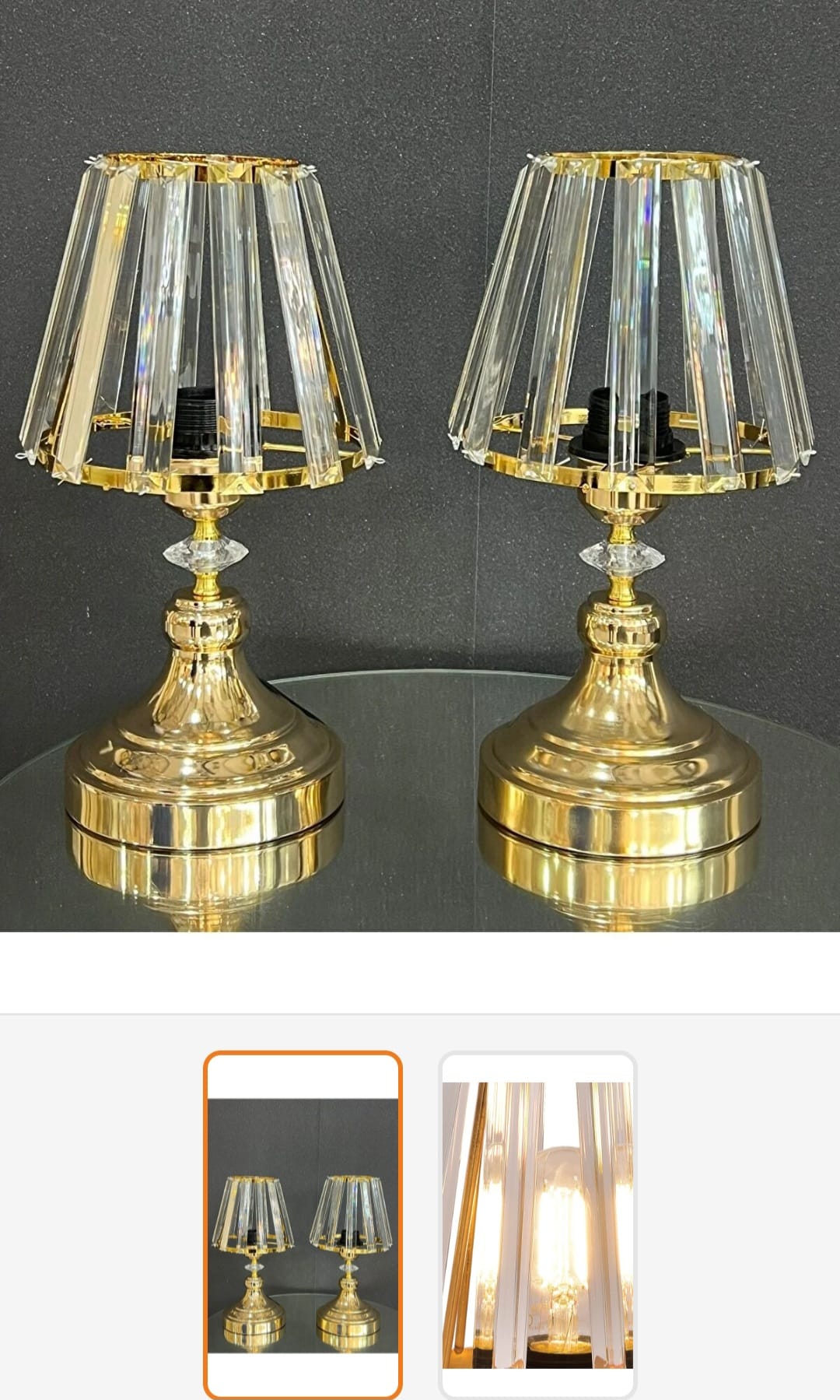 Retro Home Design Lorenzo Lamps – Sett med 2 Elegante Lamper, 37 cm