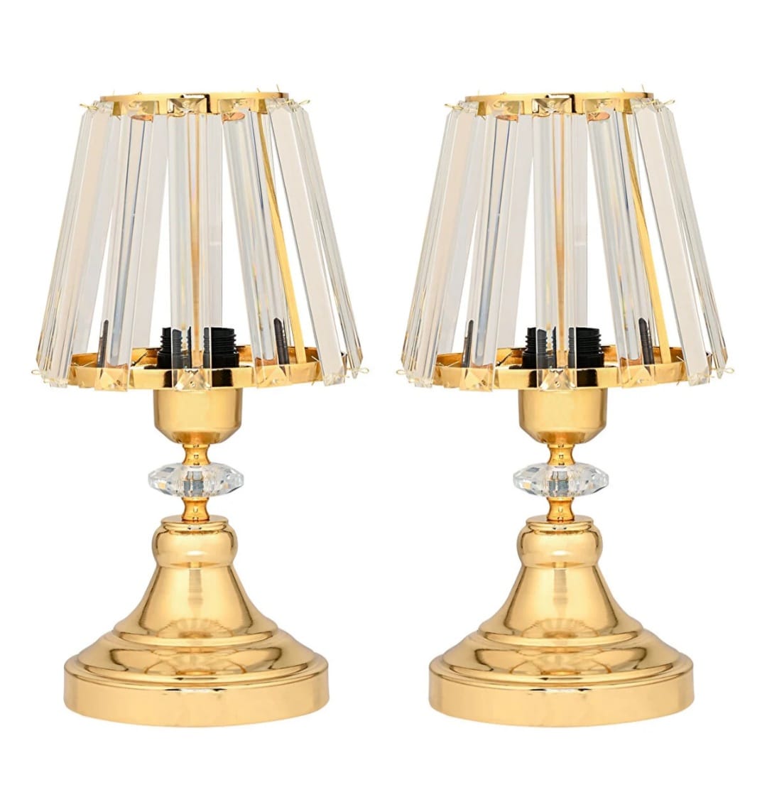 Retro Home Design Lorenzo Lamps – Sett med 2 Elegante Lamper, 37 cm