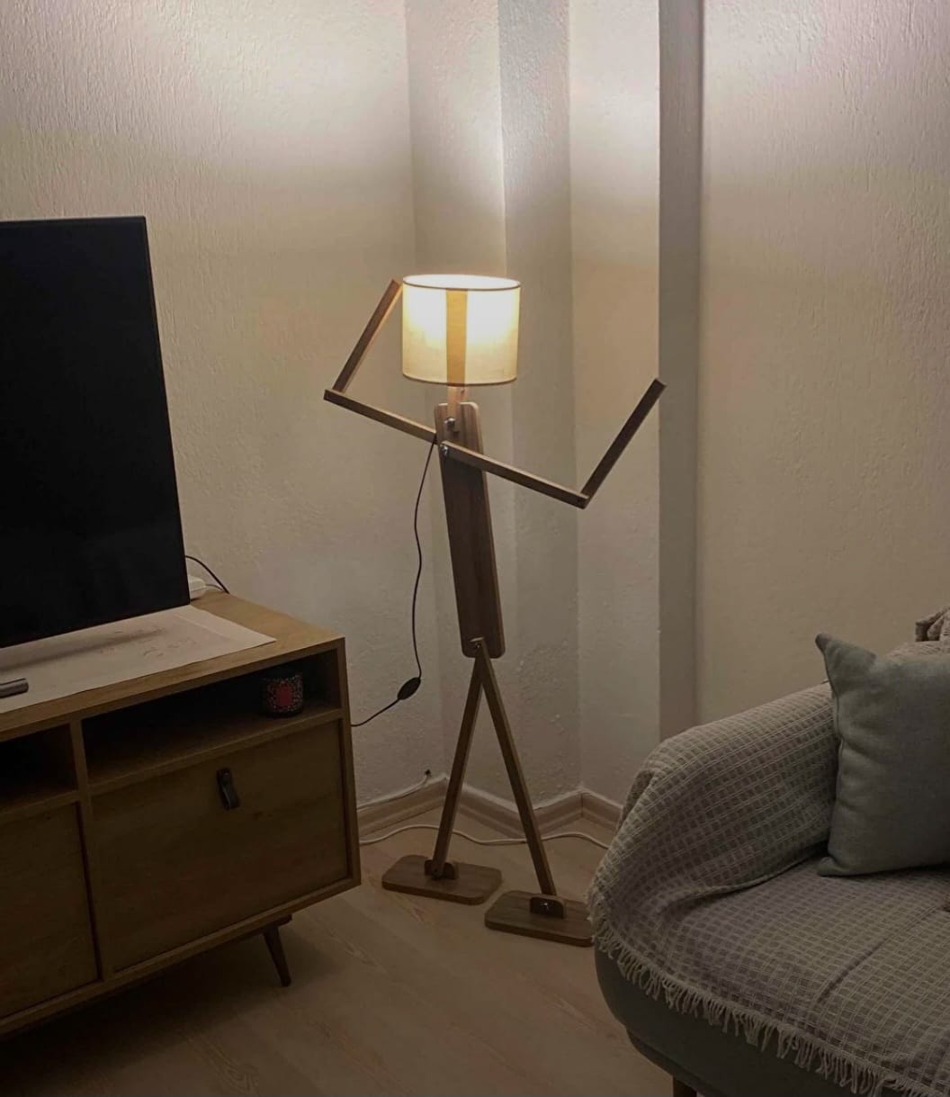 Homedit Smart Gulvlampe Hjørnelampe Lampeskjerm