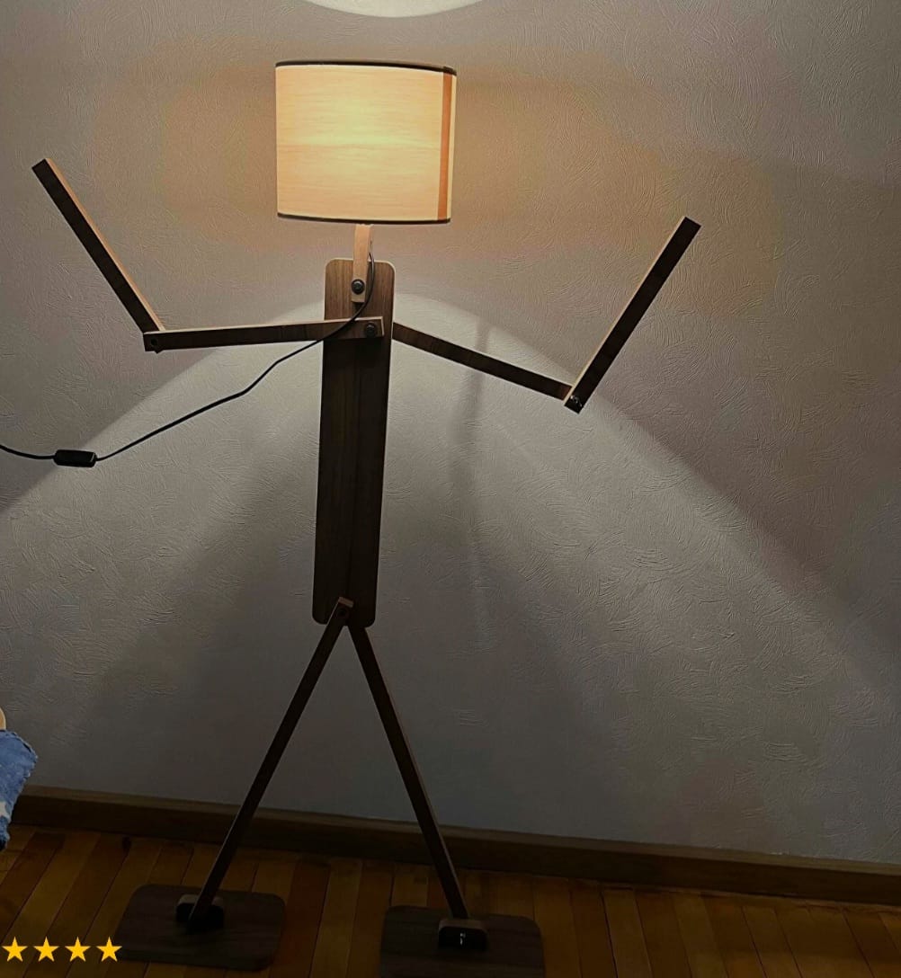 Homedit Smart Gulvlampe Hjørnelampe Lampeskjerm